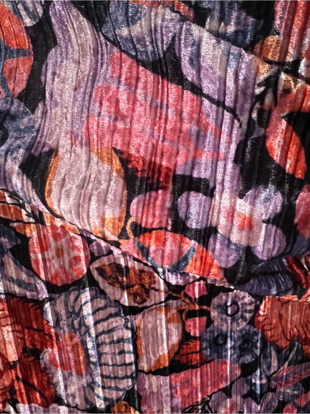 Maeve by Anthropologie Floral Pleated maxi Skirt  velvet - Picture 4 of 7